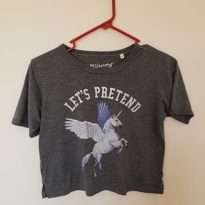 Unicorn crop top